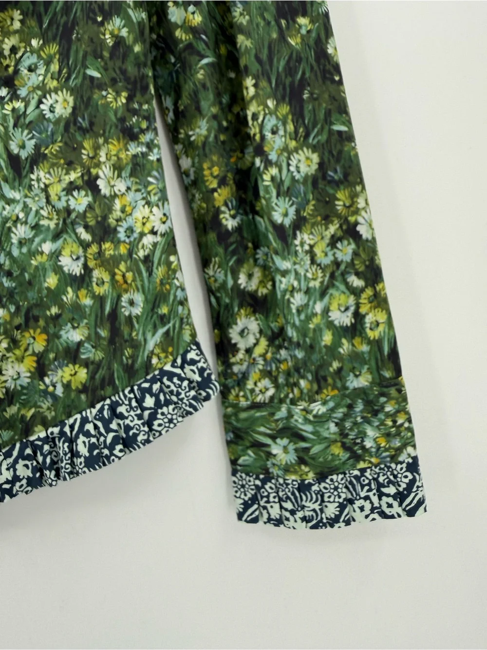 Batsheva x Laura Ashley Cambrie Blouse Button Up in Sherwood Forest Size 6 - Picture 6 of 12